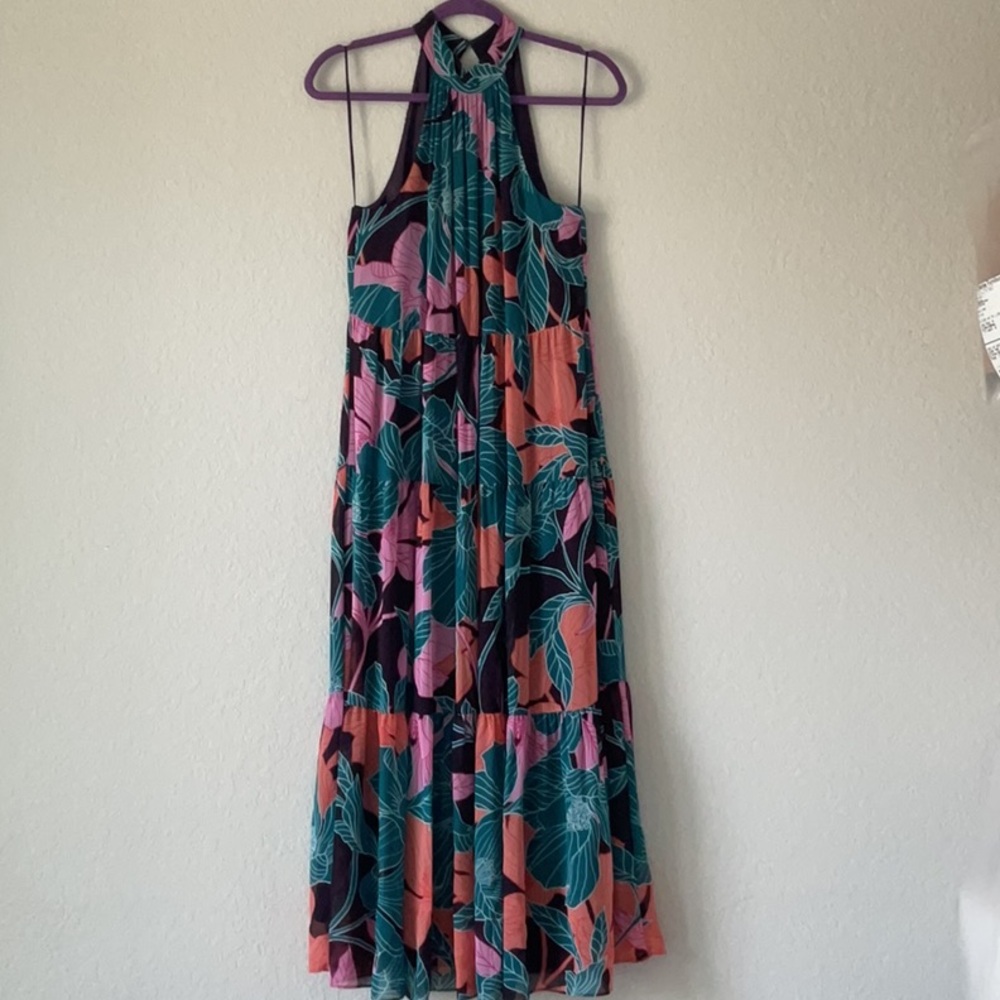 Floral Tina Turk Maxi Dress - Multicolor
